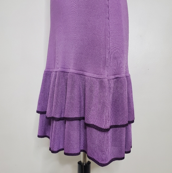 Bebe Purple Stretch Knit Dress - Picture 7 of 8